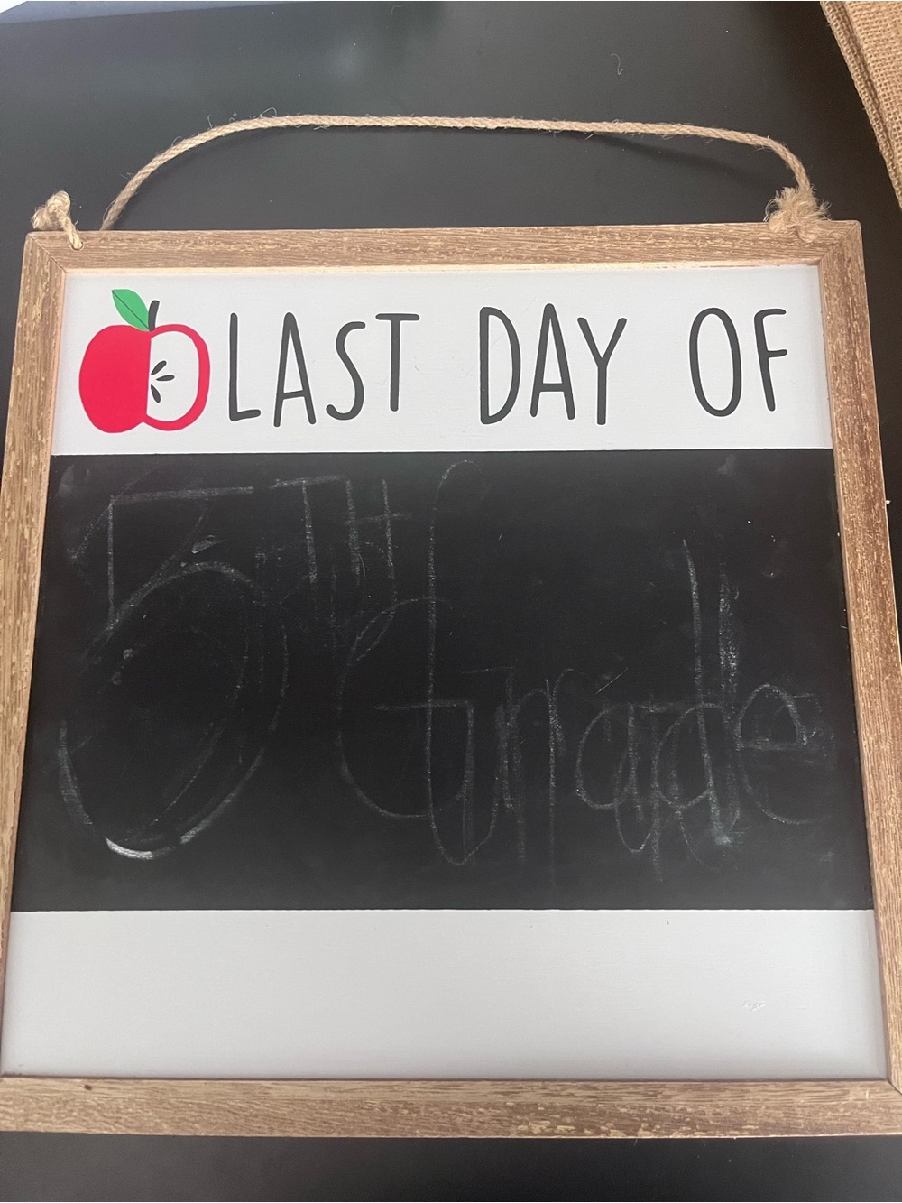 Back to school new year sign first day last day chalkboard elementary middle - Picture 2 of 2